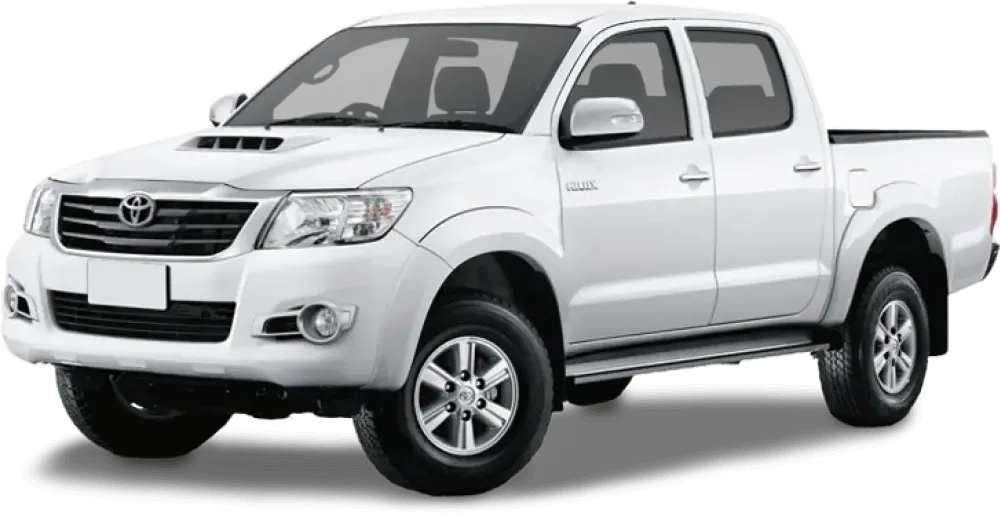 Imagen referencial de una camioneta pickup 4x4 blanca